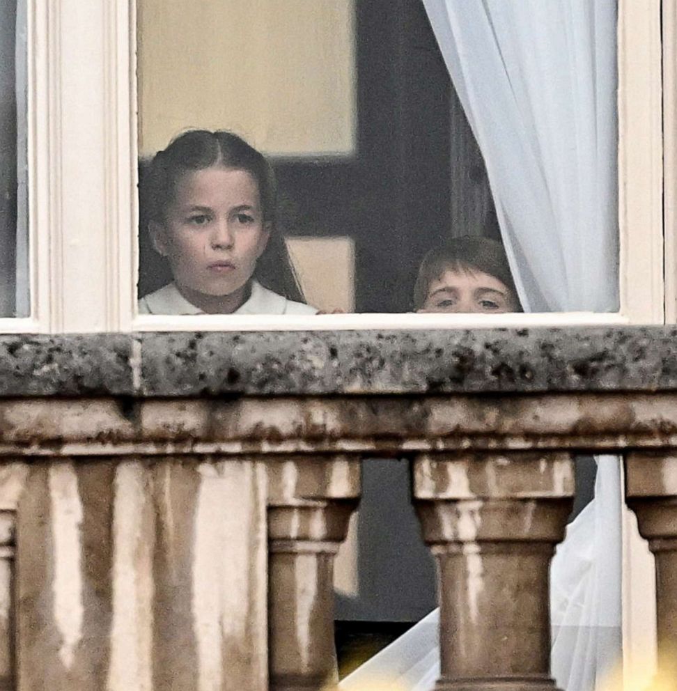 PHOTO: Princess Charlotte of Cambridge looks out the window during the Platinum Pageant in London, June 05, 2022.