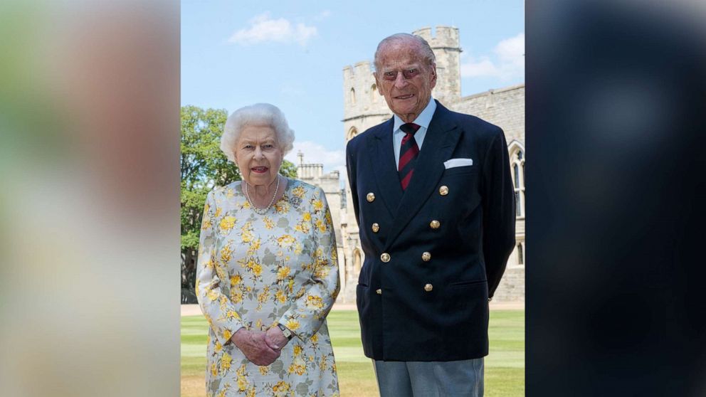 PHOTO: Queen Elizabeth II and the Duke of Edinburgh are pictured on Jan. 6, 2020, in the quadrangle of Windsor Castle in a photo released in June 2020 ahead of his 99th birthday.
