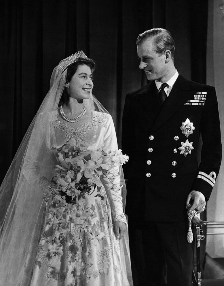 PHOTO: Princess Elizabeth, later Queen Elizabeth II with her husband Phillip, Duke of Edinburgh, after their marriage, in 1947.