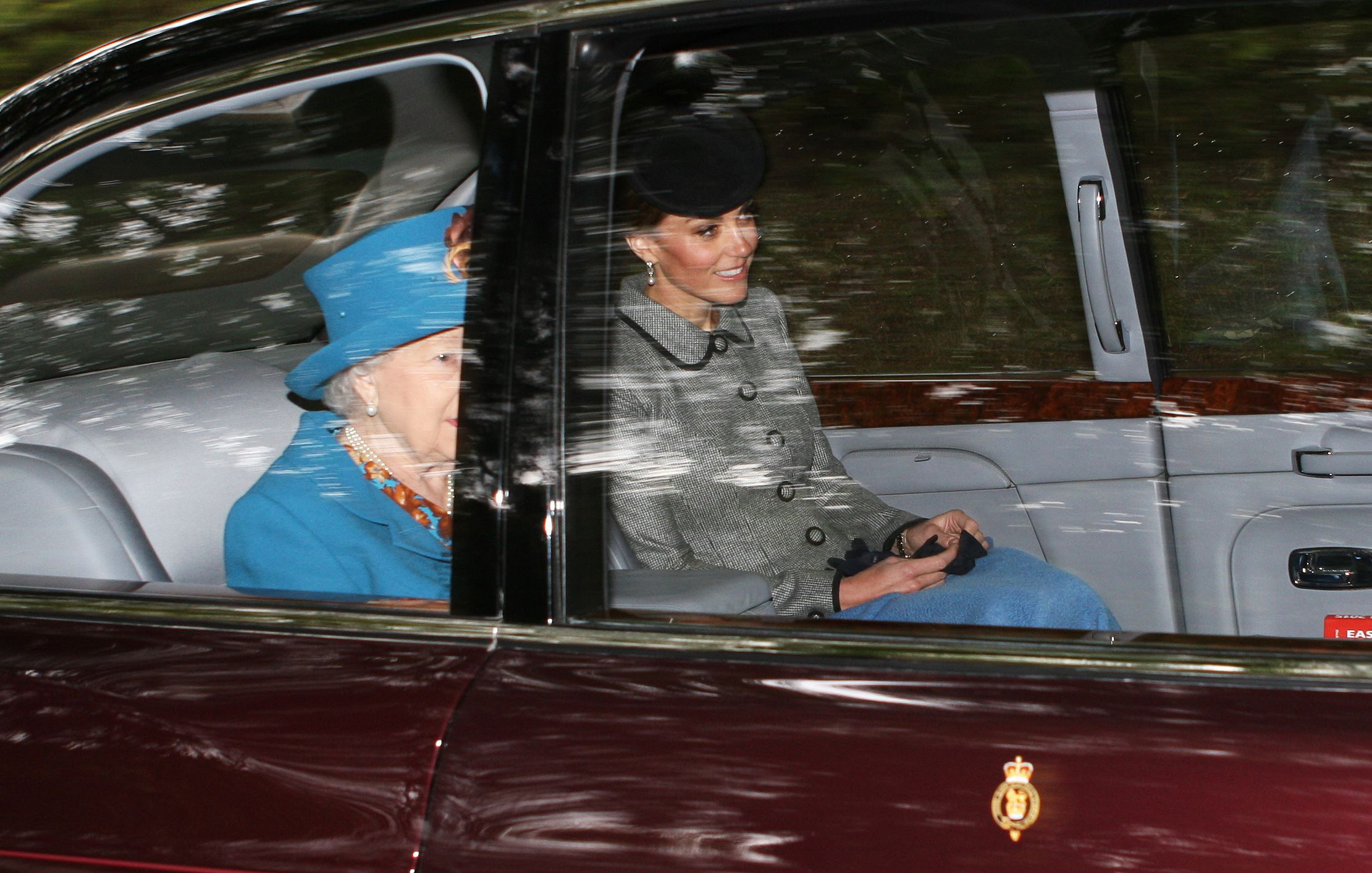 PHOTO: Queen Elizabeth II and Catherine Duchess of Cambridge attend Crathie Church in Balmoral, Scotland, Aug. 26,  2018.