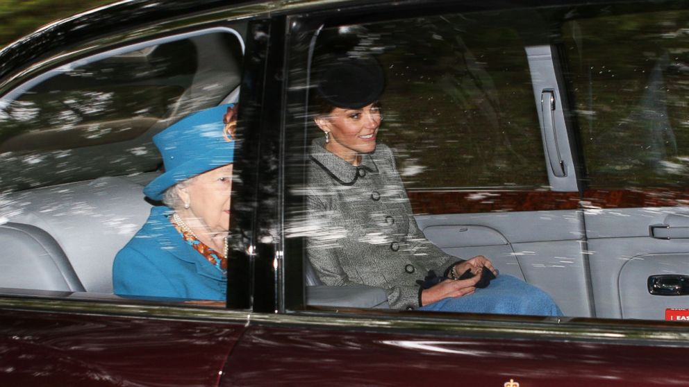 PHOTO: Queen Elizabeth II and Catherine Duchess of Cambridge attend Crathie Church in Balmoral, Scotland, Aug. 26, 2018.