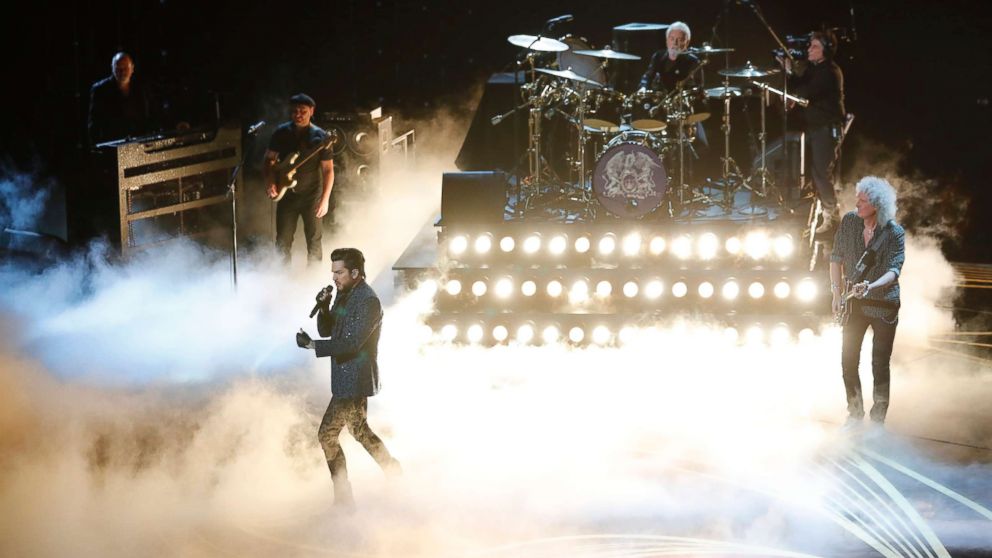 PHOTO: Adam Lambert performs with Queen at the Oscars, Feb. 24, 2019 in Los Angeles.