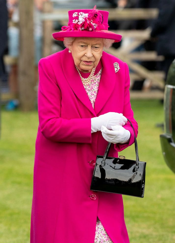 PHOTO: Queen Elizabeth II attends The Royal Windsor Cup Final at Guards Polo Club on June 23, 2019 in Egham, England.