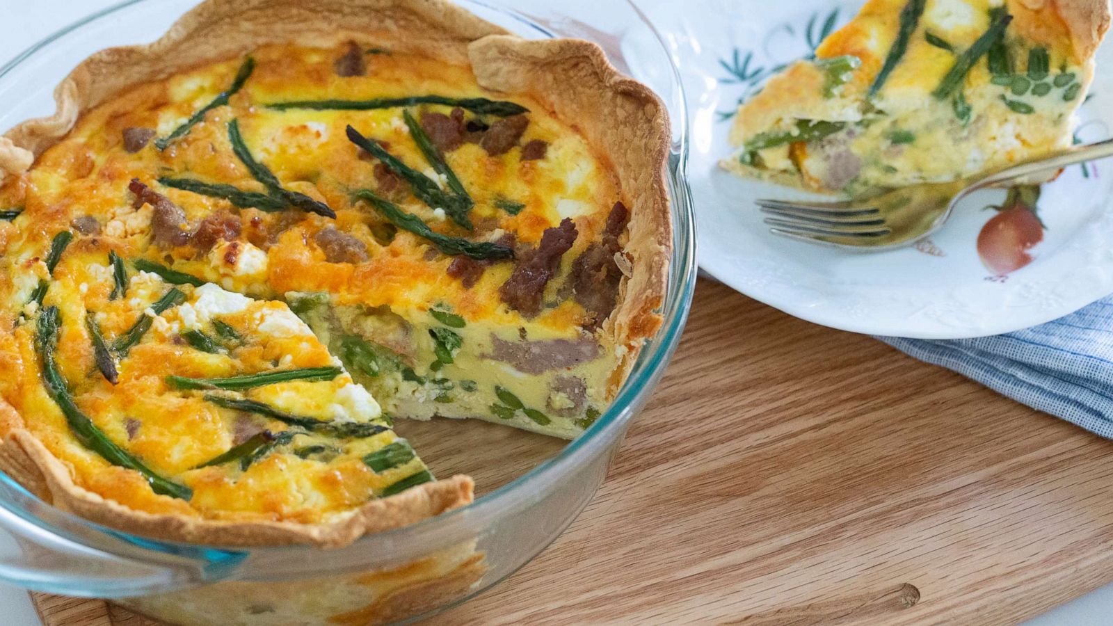 PHOTO: Asparagus quiche for Easter.