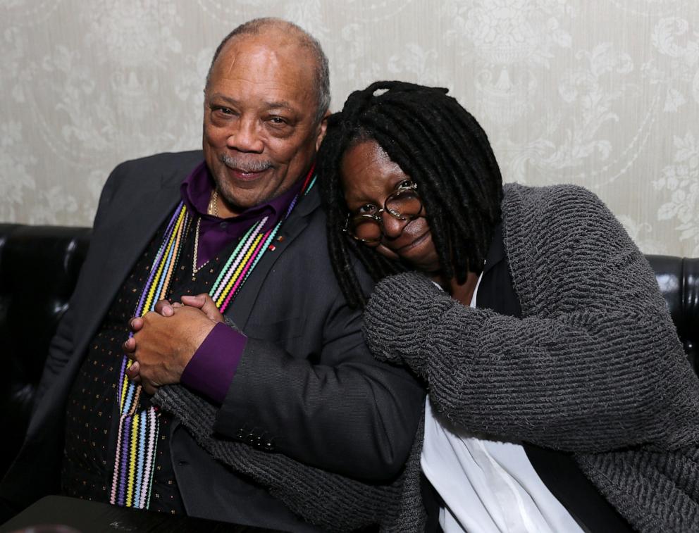 PHOTO: Quincy Jones and Whoopi Goldberg attend the "Keep On Keepin' On" Premiere after party during the 2014 Tribeca Film Festival at 121 Fulton Street on April 19, 2014 in New York City. 