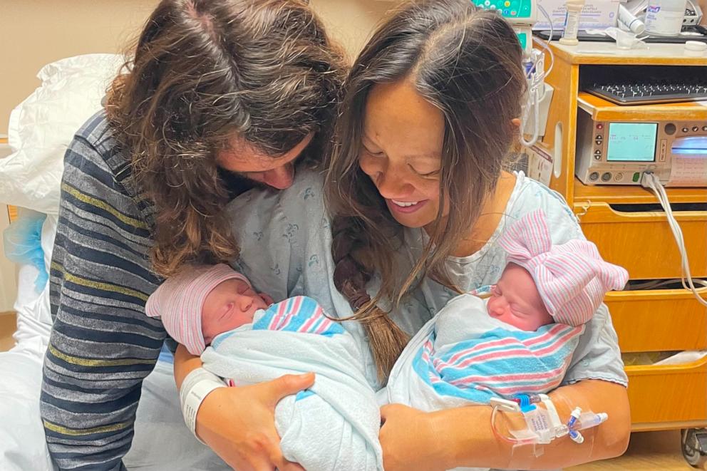PHOTO: Sara McGuigan Quintino and Pedro Quintino call their twins “a gift from God.”