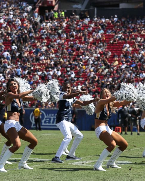 Super Bowl bound LA Rams' male cheerleaders are making NFL history - Good  Morning America