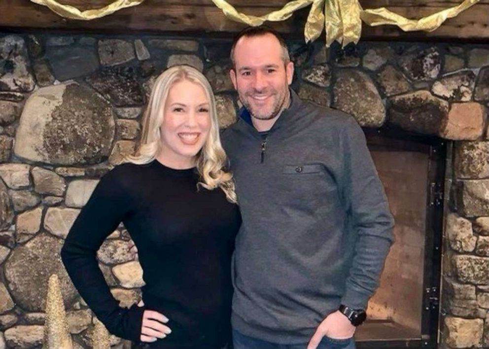 PHOTO: Katherine Quirk, a pediatric hematology/oncology nurse, poses with her fiance Russ Schwartz, an elementary school principal.