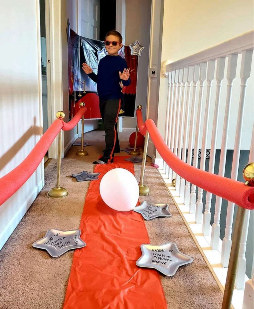 PHOTO: Carter's gave him the red carpet treatment for his 7th birthday.
