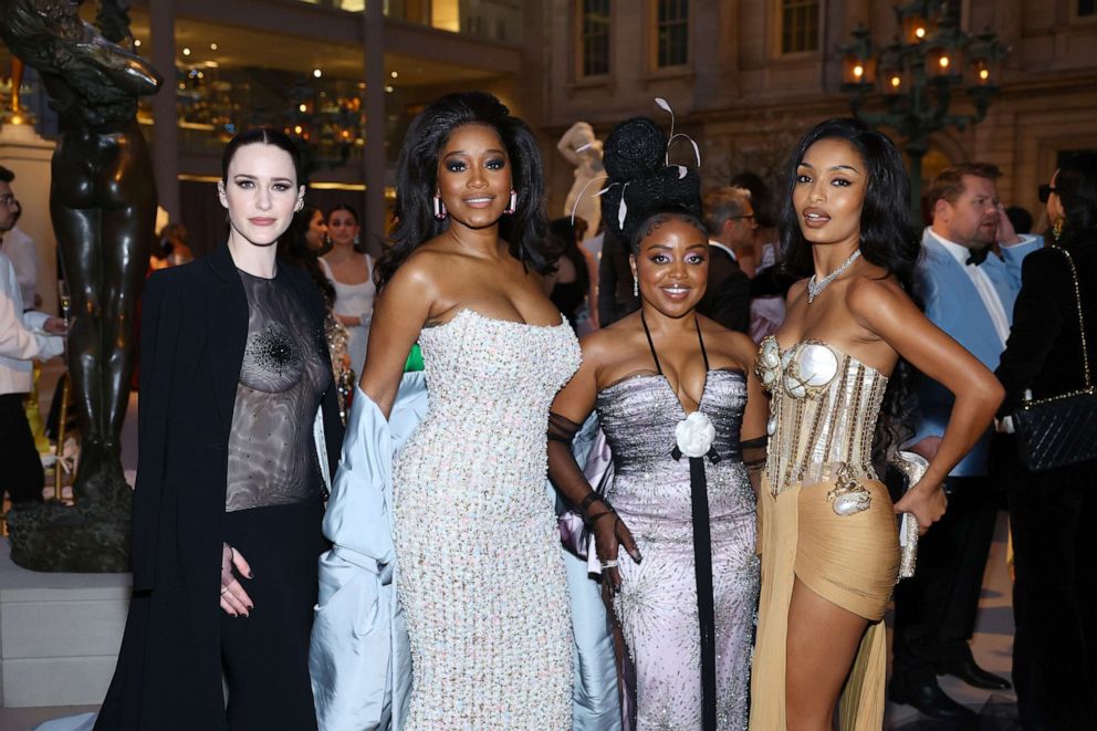 PHOTO: Rachel Brosnahan, Keke Palmer, Quinta Brunson and Yara Shahidi attend The 2023 Met Gala Celebrating "Karl Lagerfeld: A Line Of Beauty" at The Metropolitan Museum of Art, May 1, 2023, in New York.