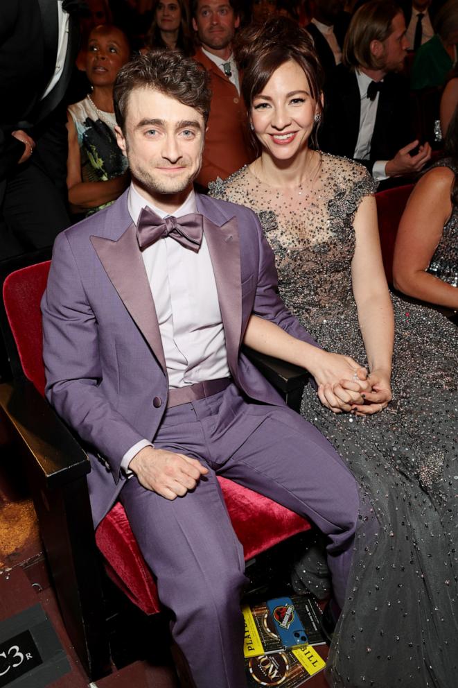 PHOTO: Daniel Radcliffe and Erin Darke attend The 77th Annual Tony Awards at David H. Koch Theater at Lincoln Center on June 16, 2024 in New York City.