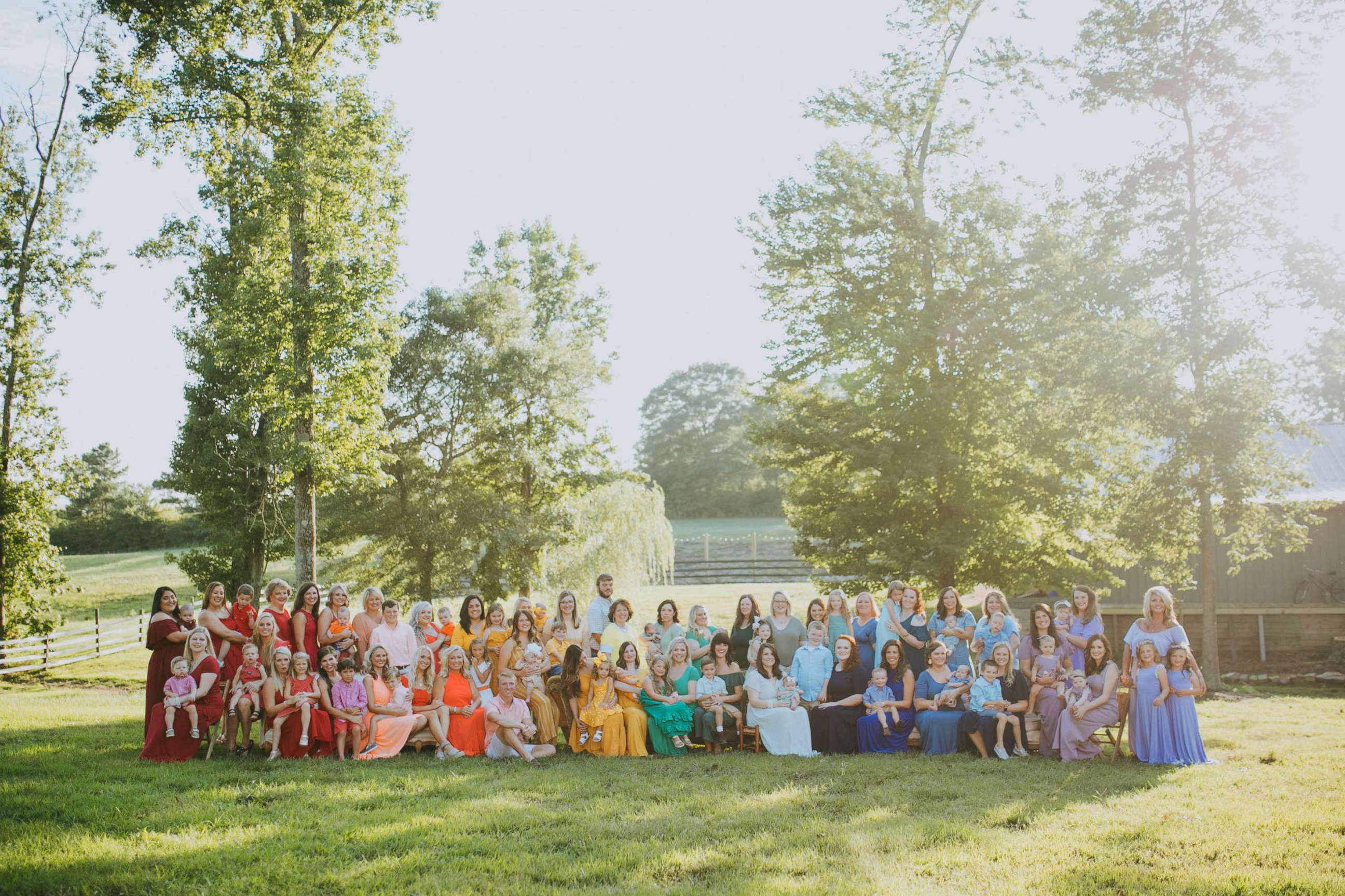 PHOTO: A group of 40 women who experienced miscarriages, gathered with their children for a photo shoot July 21, in Alabama to spread hope to other parents who went through the loss of a pregnancy.