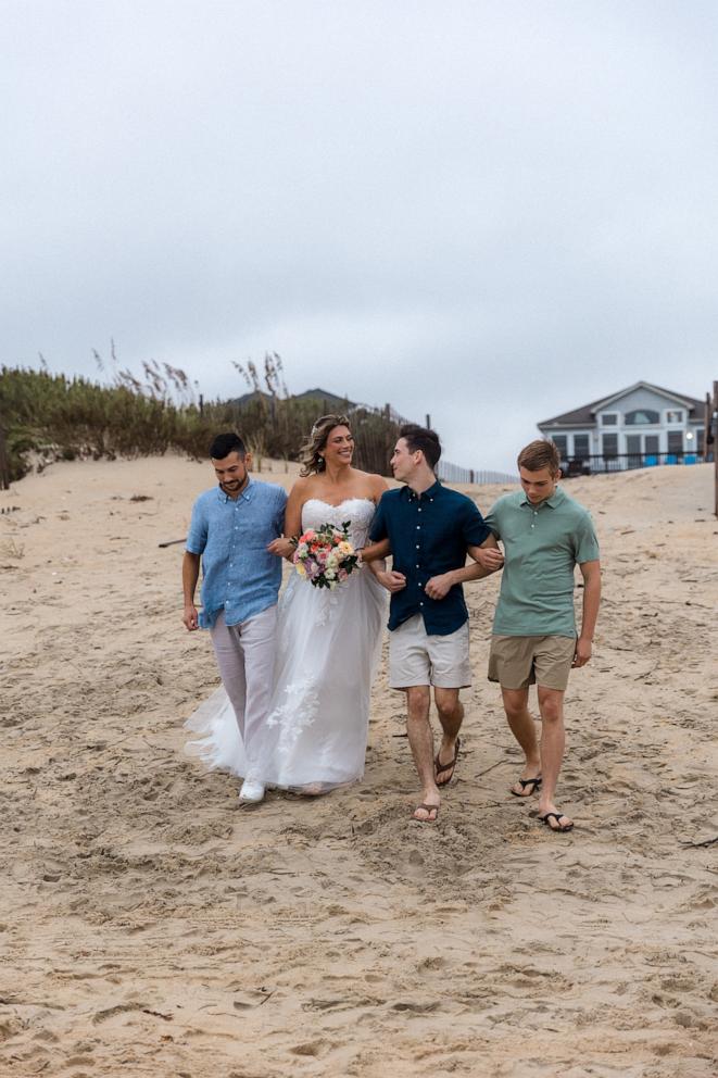 PHOTO: Michelle Ellermets’ sons walked her down the aisle at her Sept. 7, 2024 wedding to Scott Ellermets.