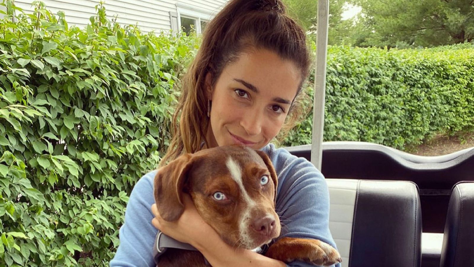 PHOTO: Aly Raisman and her dog Mylo in a photo she posted to her Instagram account.