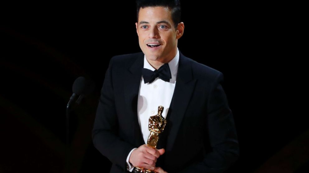 PHOTO: Rami Malek accepts the best actor award for his role in "Bohemian Rhapsody," at the 91st Academy Awards, Feb. 24, 2019.