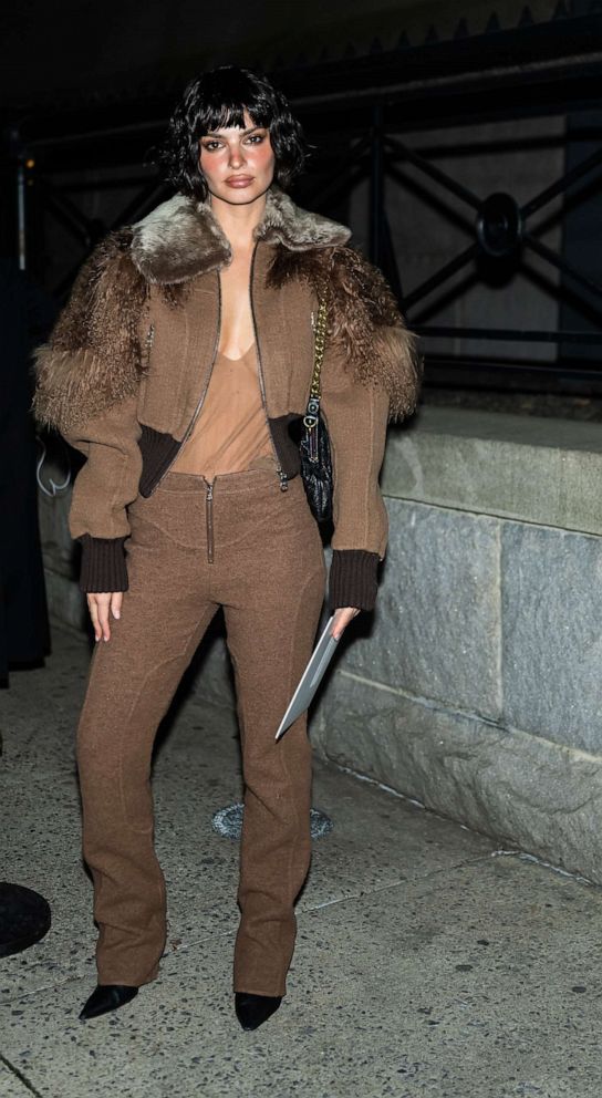 PHOTO: Emily Ratajkowski attends the Marc Jacobs fashion show at the Park Avenue Armory on Feb. 2, 2023 in New York City.