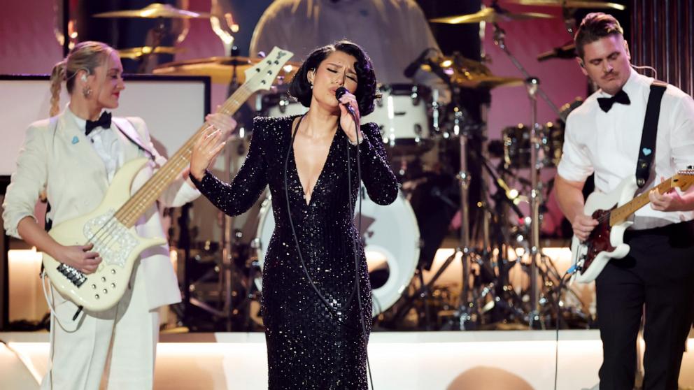 PHOTO: Raye performs onstage during the 67th Annual GRAMMY Awards on Feb. 02, 2025 in Los Angeles.
