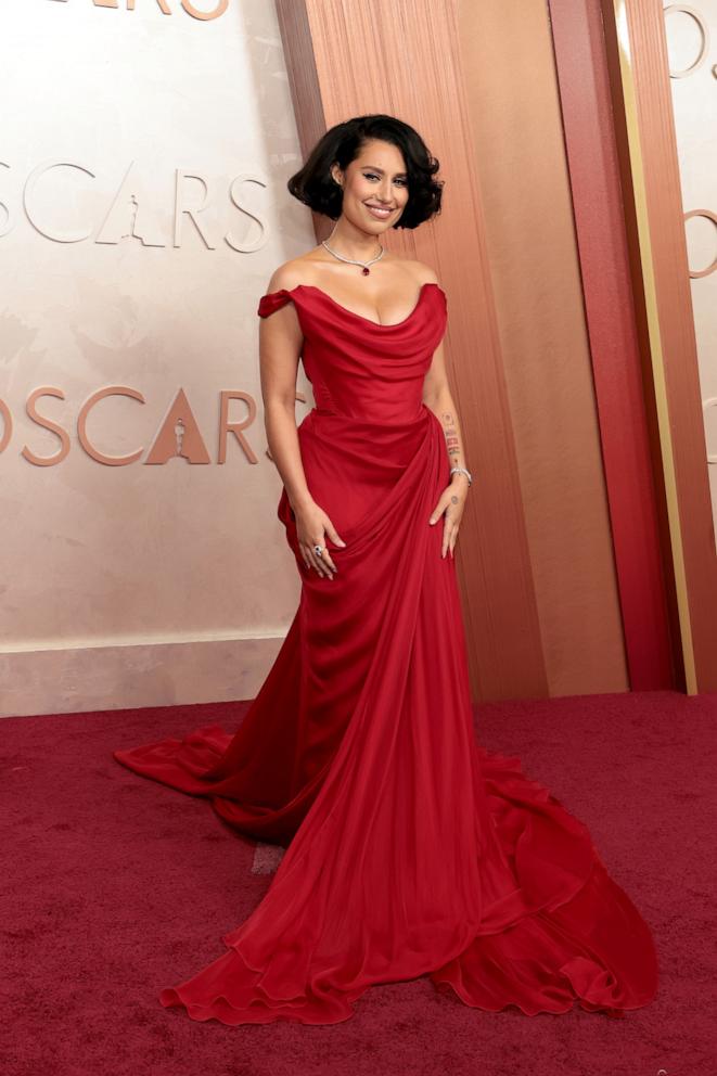 PHOTO: Raye attends the 97th Annual Oscars on March 2, 2025 in Hollywood.