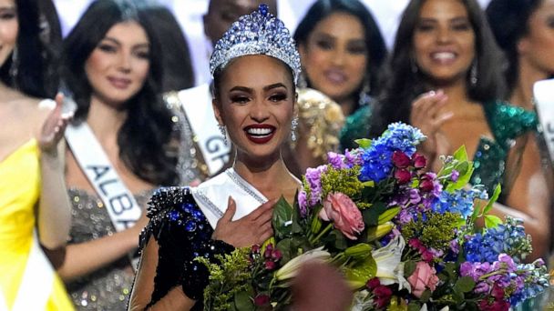 R'Bonney Gabriel becomes 1st Filipina American crowned Miss Universe ...