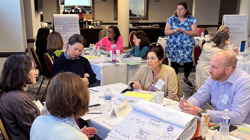 PHOTO: Medical providers are trained to provide mental health care for children at a REACH Institute training.