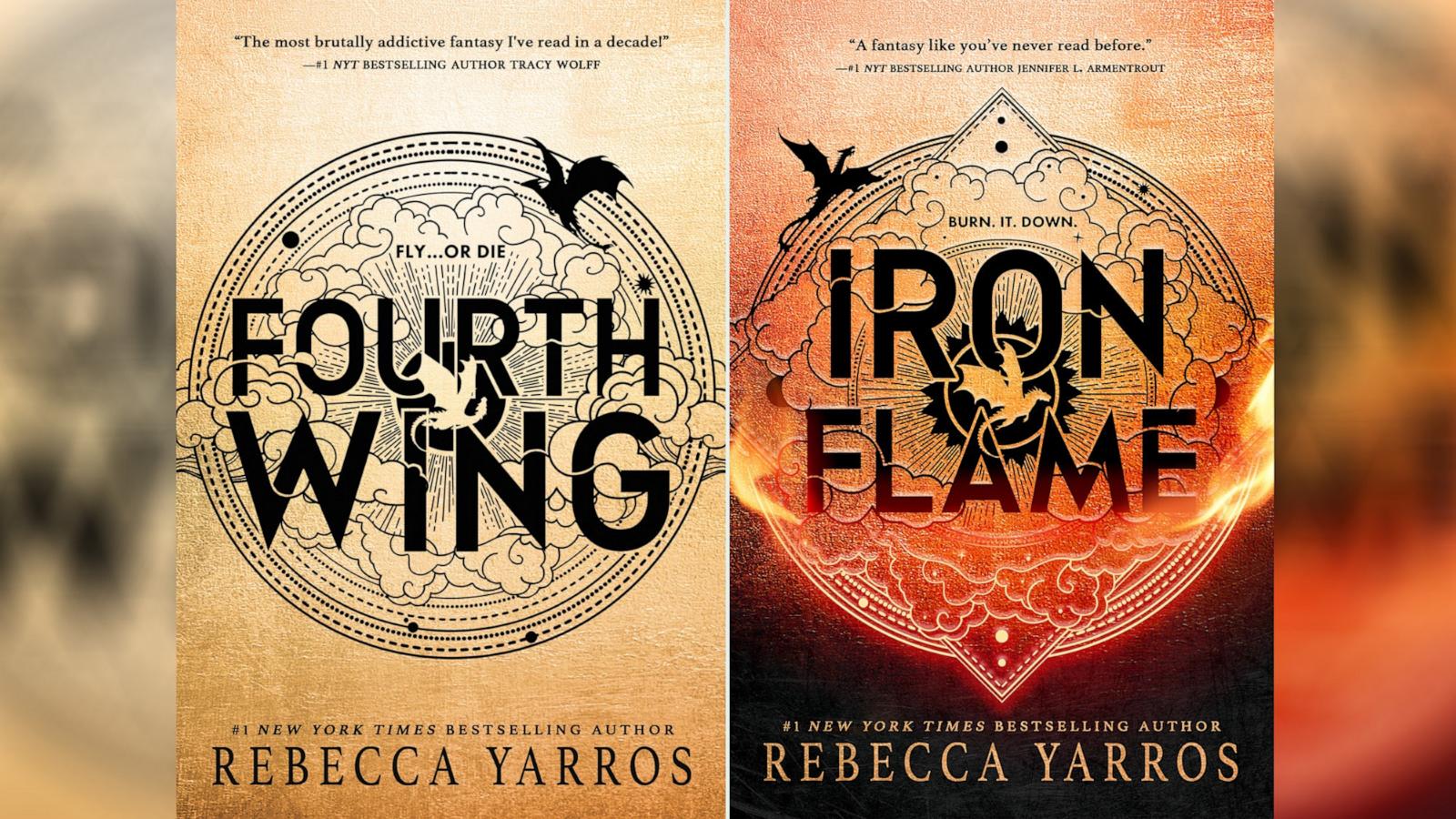 PHOTO: "Fourth Wing" and "Iron Flame" by Rebecca Yarros