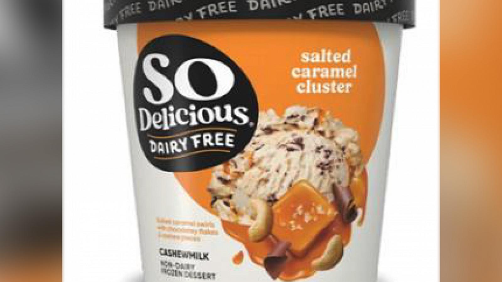 PHOTO: Danone USA is voluntarily recalling So Delicious Dairy Free Salted Caramel Cluster Non-Dairy Frozen Dessert pints because of the potential presence of small stones and other hard objects.
