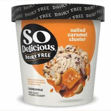 PHOTO: Danone USA is voluntarily recalling So Delicious Dairy Free Salted Caramel Cluster Non-Dairy Frozen Dessert pints because of the potential presence of small stones and other hard objects.