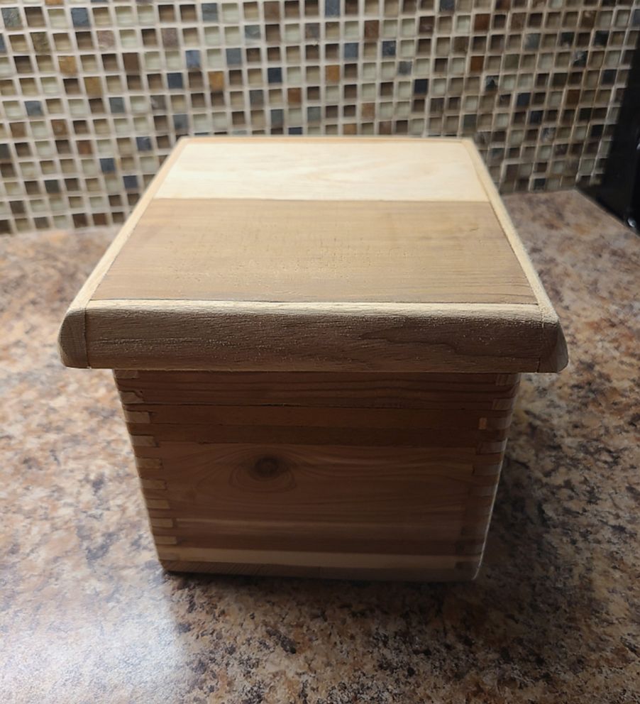 PHOTO: The recipe box built by George Nesrallah.