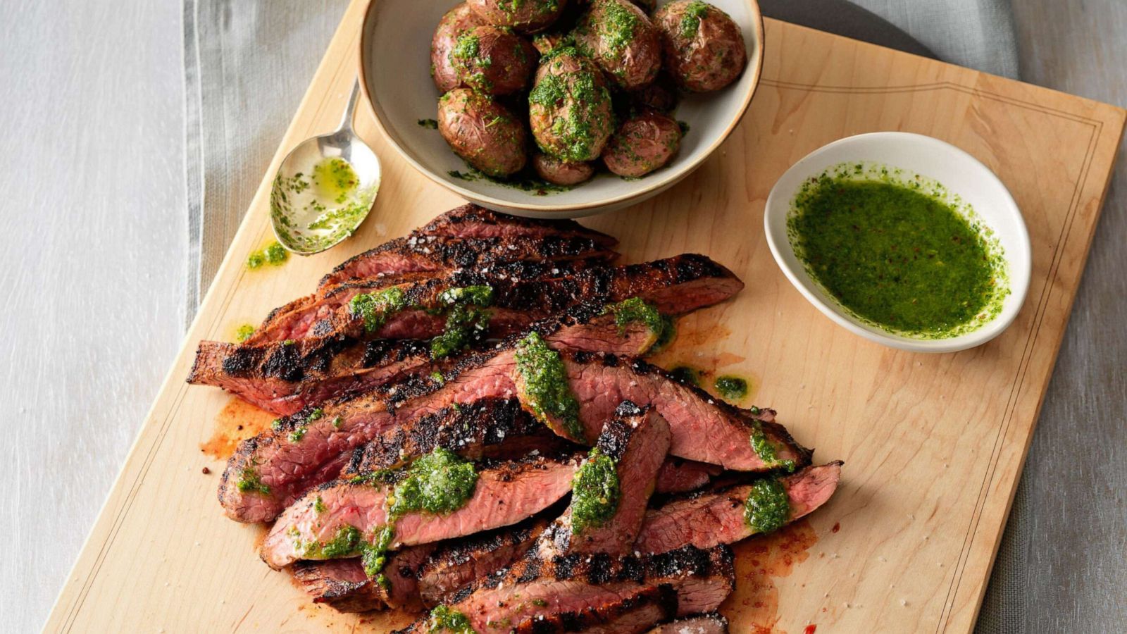 PHOTO: Chef Elizabeth Karmel's cumin-rubbed flank steak is pictured here from her new book "Steak and Cake."