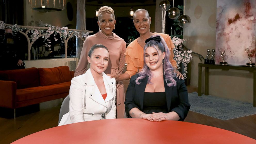 PHOTO: Hayden Panettiere joins "Red Table Talk" hosts Jada Pinkett Smith and Adrienne Banfield Norris, and guest host Kelly Osbourne in a new episode.
