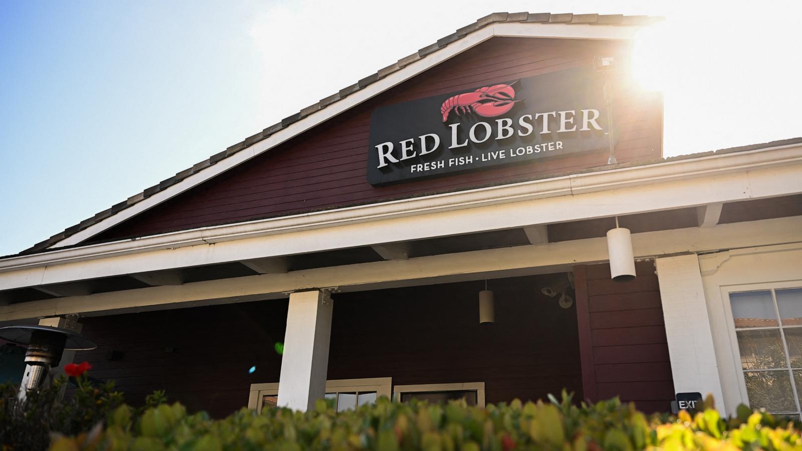 PHOTO: The Red Lobster logo is displayed outside of a closed restaurant in Torrance, California on May 14, 2024.