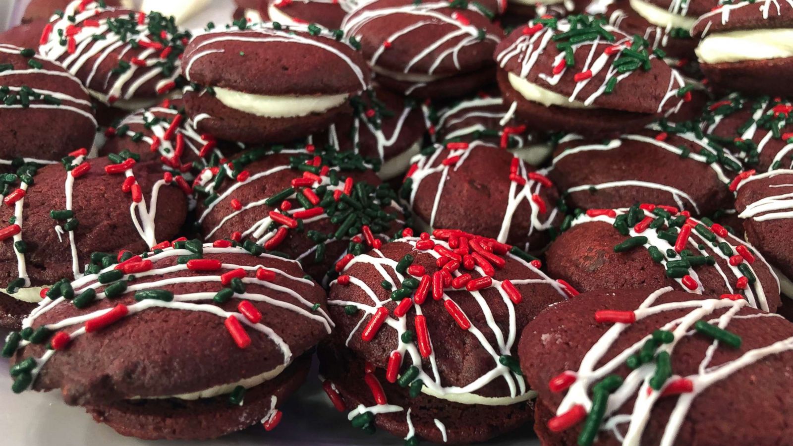 PHOTO: Red velvet and cream cheese icing sandwich cookies from Buddy Valastro.