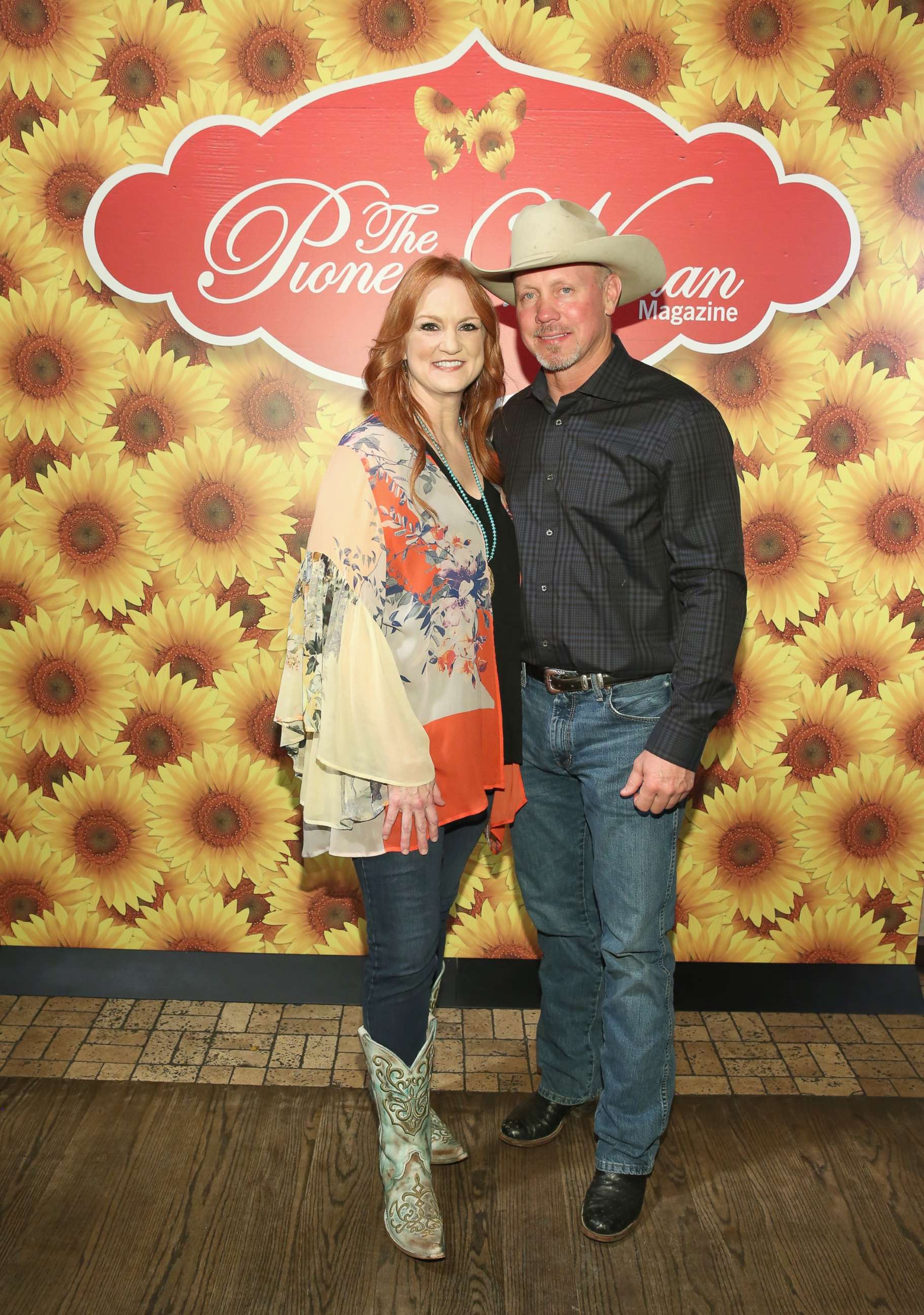 PHOTO: Ree Drummond and Ladd Drummond pose for a photo during "The Pioneer Woman Magazine Celebration with Ree Drummond" on June 6, 2017 in New York. 