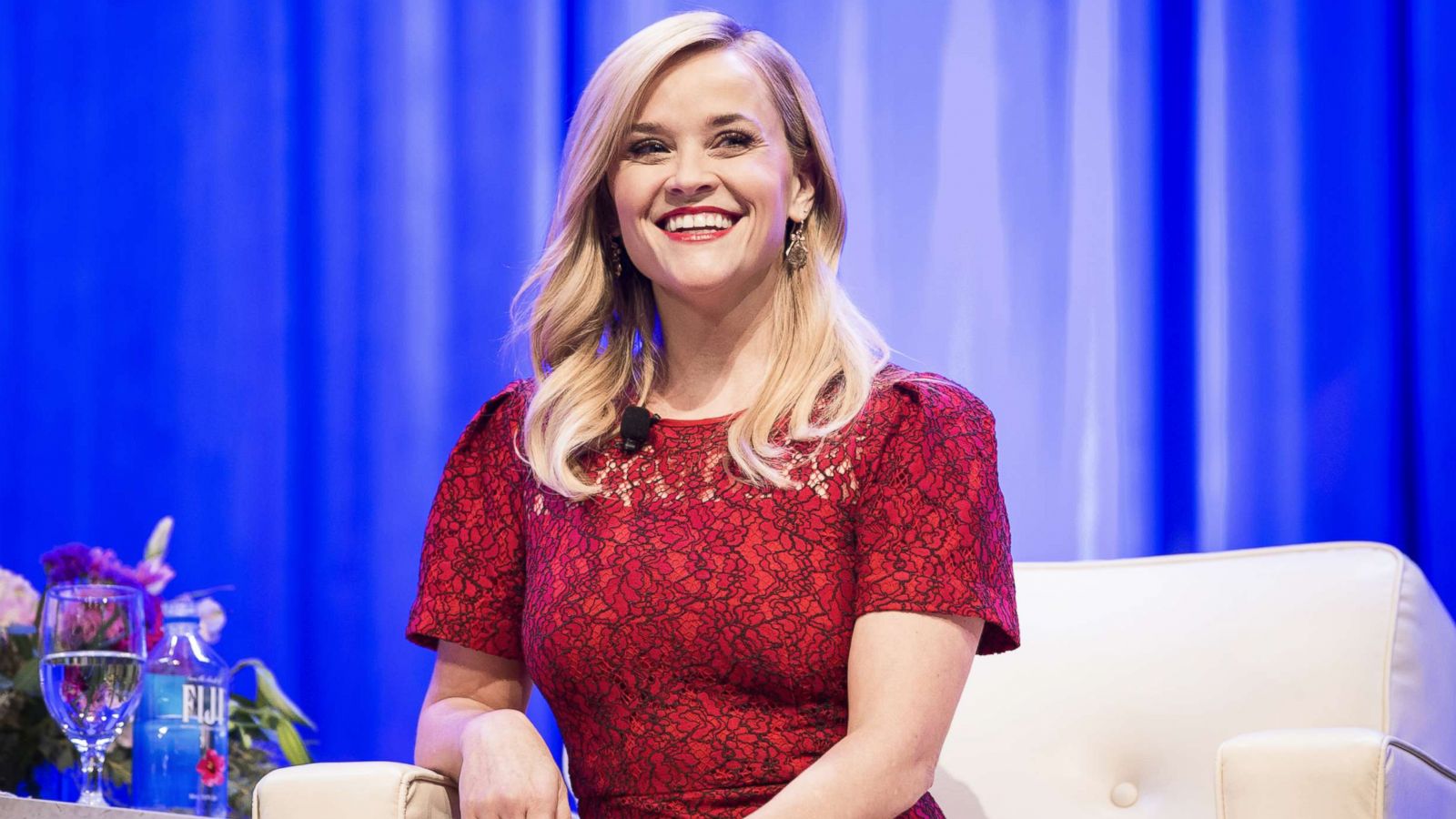 PHOTO: Reese Witherspoon speaks at an event in Austin, Texas, Nov. 9, 2018.