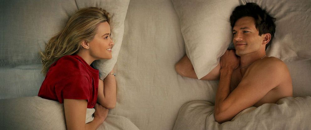 PHOTO: Reese Witherspoon as Debbie, and Ashton Kutcher as Peter, in a scene from the movie 'Your Place or Mine'.