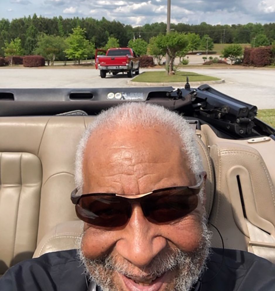 PHOTO: Lemuel Buster, a referee at Paulding County Parks and Recreation Department in Paulding County, Ga., walked out of the gym in early May 2019, and was met with a crowd of cheering community members.