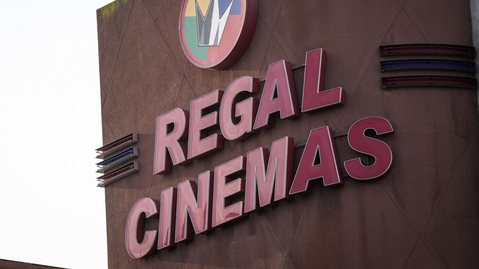 PHOTO: Signage is displayed on a Regal Cinemas movie theater in Oakland, Calif., Oct. 6, 2020.