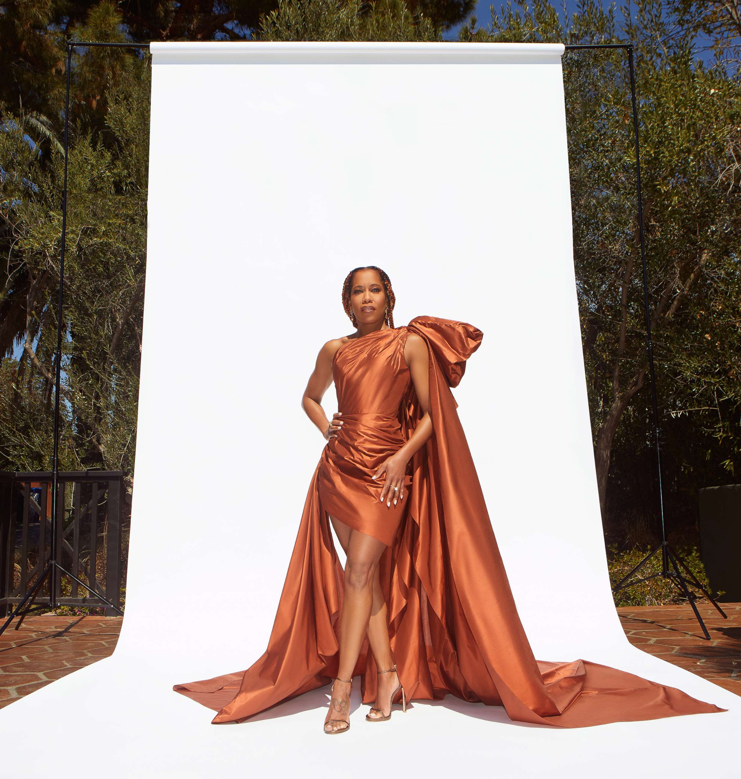PHOTO: Actress and director Regina King poses for a portrait ahead of the 52nd NAACP Image Awards on March 27, 2021 in Los Angeles.