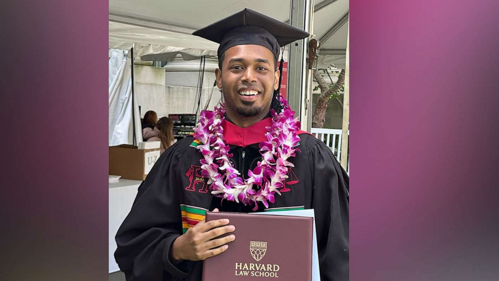 PHOTO: Rehan Staton graduated from Harvard Law School on May 25, 2023.