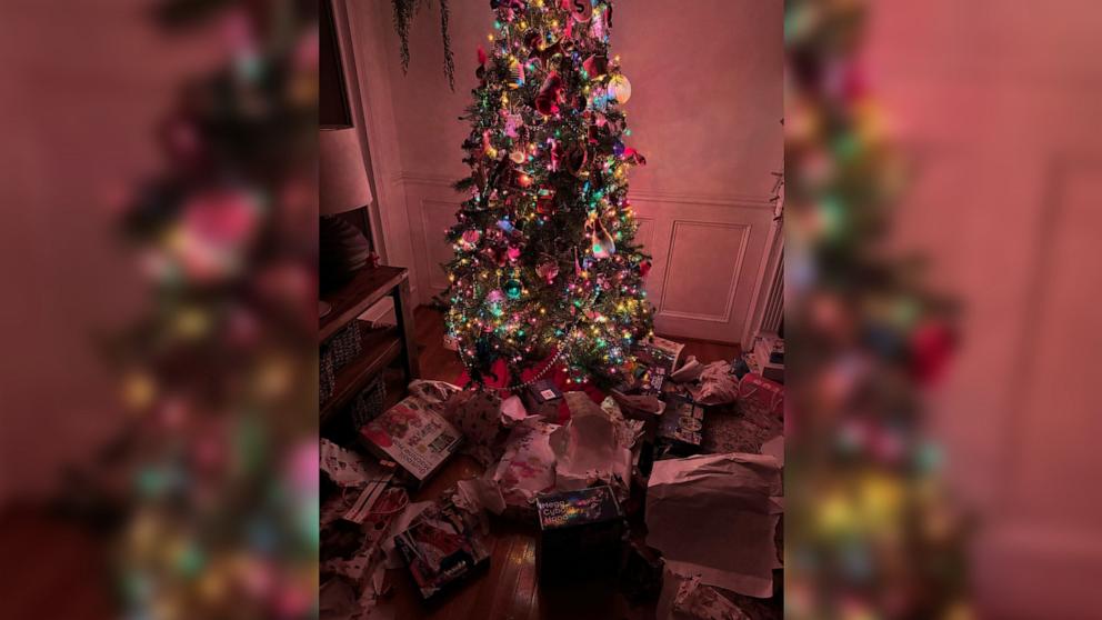 VIDEO: Toddler opens presents too early on Christmas morning