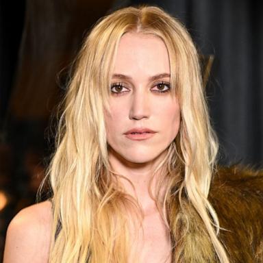 PHOTO: Maika Monroe attends the Saint Laurent Womenswear Spring-Summer 2025 show as part of Paris Fashion Week, Sept. 24, 2024, in Paris.|"Reminders of Him" by Colleen Hoover.