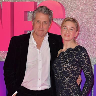 PHOTO: Hugh Grant and Renee Zellweger attend the ""Bridget Jones: Mad About The Boy" - Bridget Jones : Folle De Lui" Premiere, Jan. 27, 2025, in Paris.