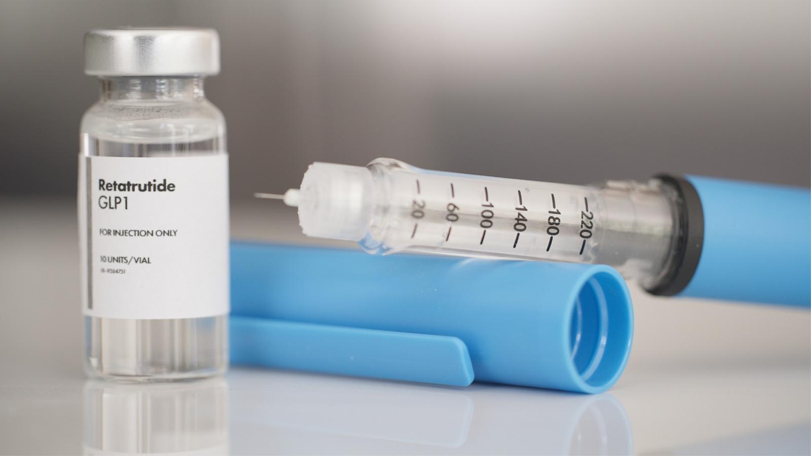 PHOTO: GLP-1 Peptide Medication and Injectable Retatrutide.