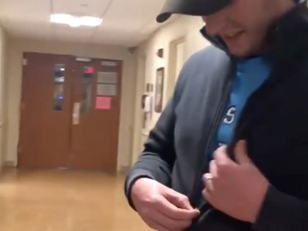 PHOTO: Anthony and Daniella Moneta of New York, faked out their relatives who were sitting patiently in the hospital waiting room, with an epic baby sex reveal. 