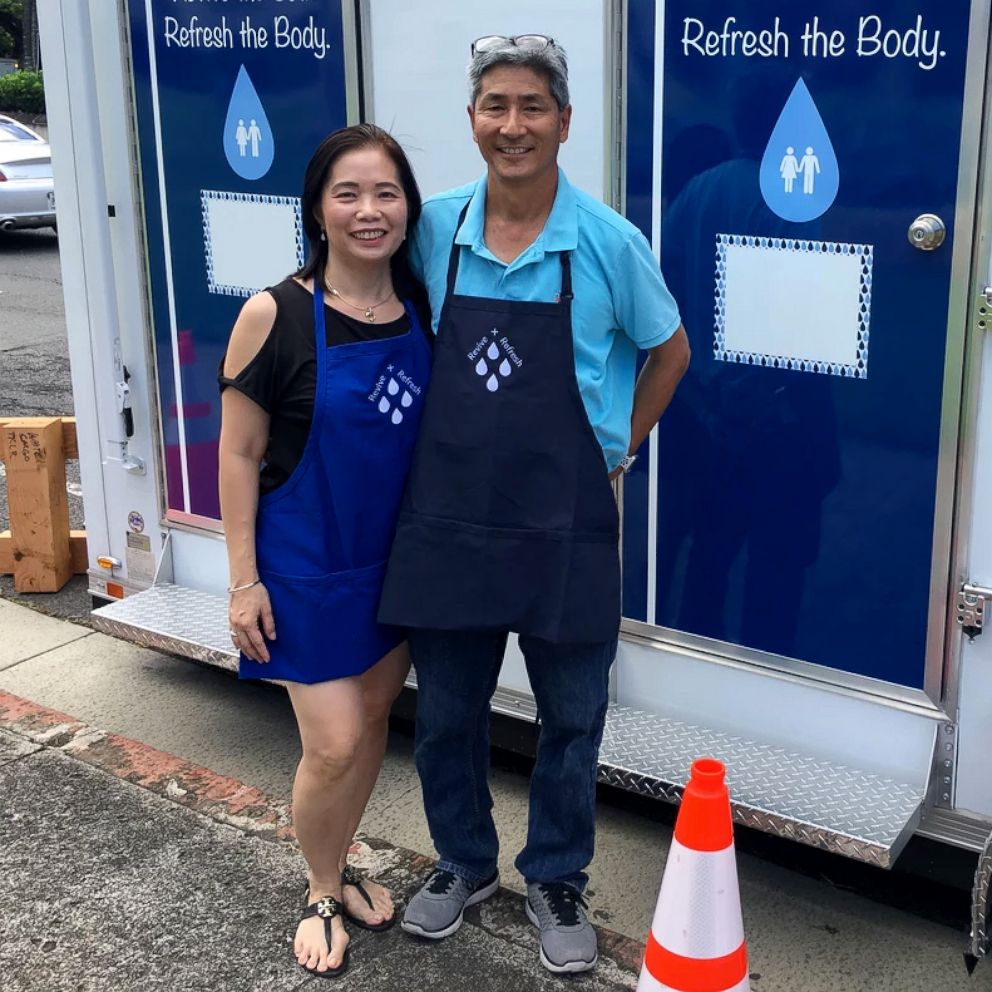 VIDEO: Meet the couple who created mobile showers for the homeless community
