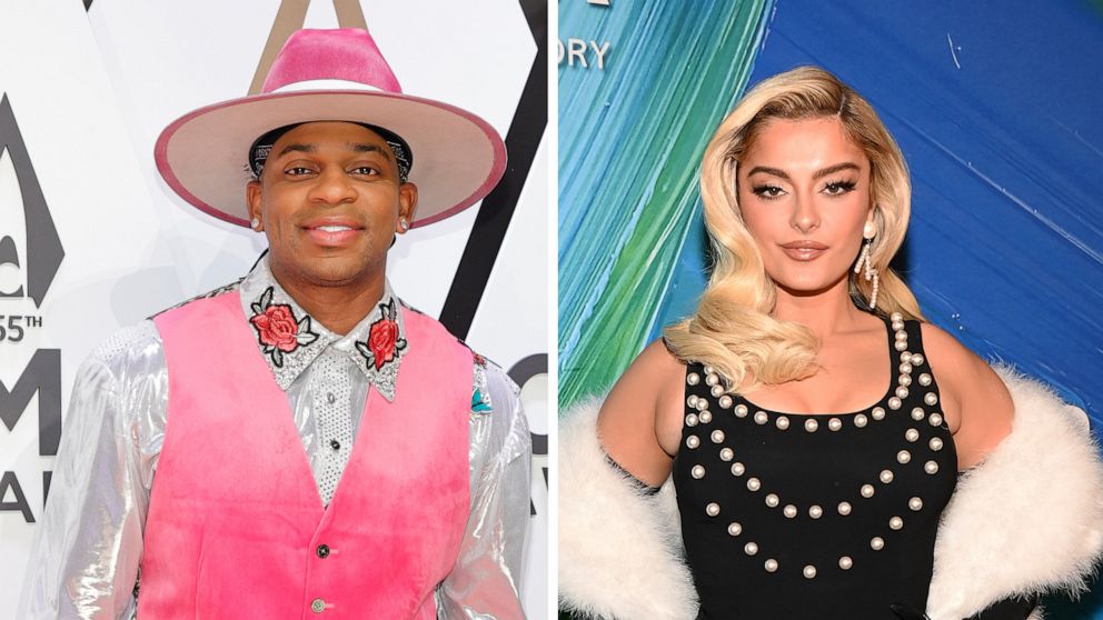PHOTO: Left, Jimmie Allen, and right, Bebe Rexha.