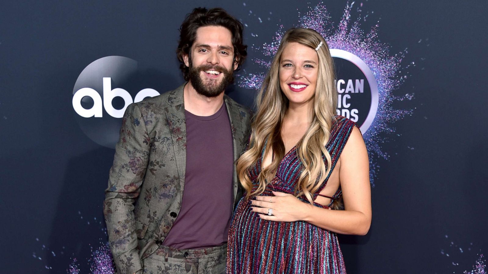 PHOTO: Thomas Rhett and Lauren Akins attend the 2019 American Music Awards, Nov. 24, 2019, in Los Angeles.