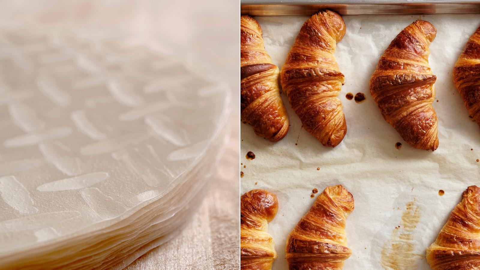 PHOTO: rice paper and croissants