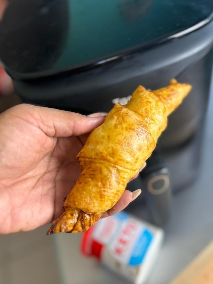 PHOTO: A homemade rice paper "croissant" as seen on social media.