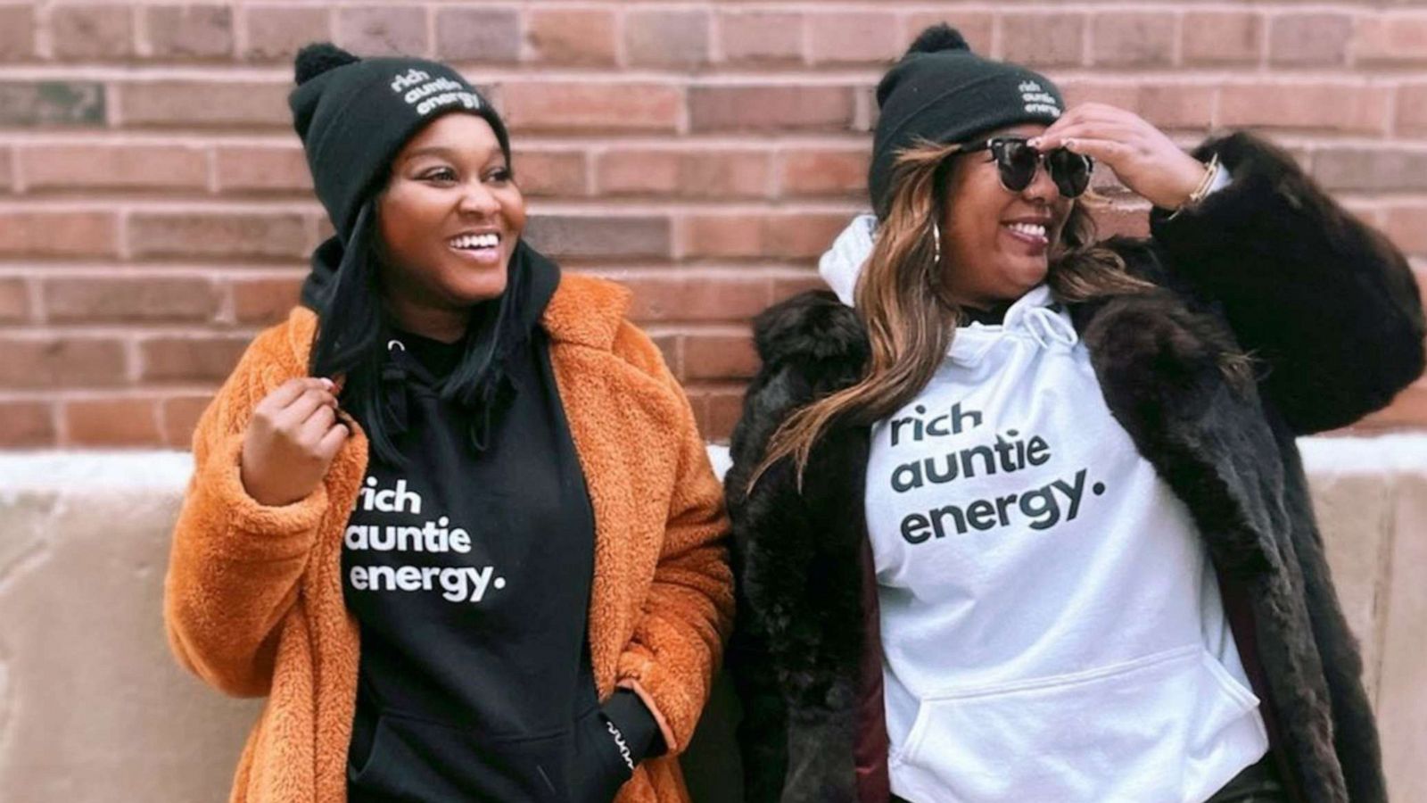 PHOTO: Alexis Caldwell and Eboneé Woodfork launched their "Rich Auntie Energy" brand and social media pages on Juneteenth in 2020.